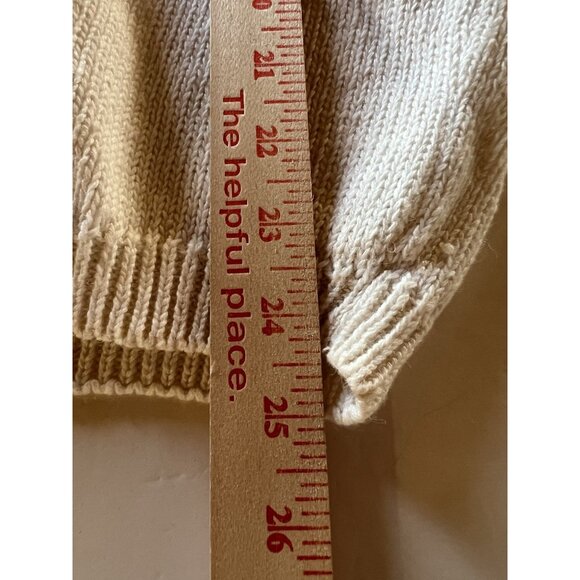 NEW in bag vintage 80s JC Penney Hunt Club white short sleeve beachy sweater S - Picture 11 of 14